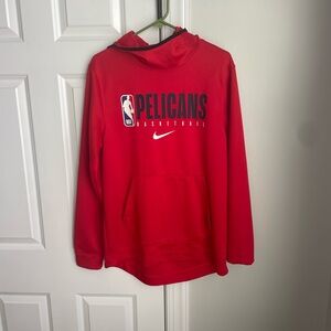 Nike Red Pelicans Basketball Hoodie